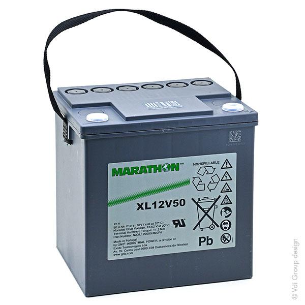 BATTERIE PLOMB AGM MARATHON XL12V50 12V 50.4AH M6-F_0