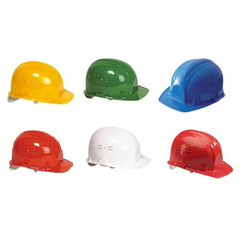 Casque de chantier Classic - Polyéthylène réglable - Aération latérale - Normes CE EN397_0