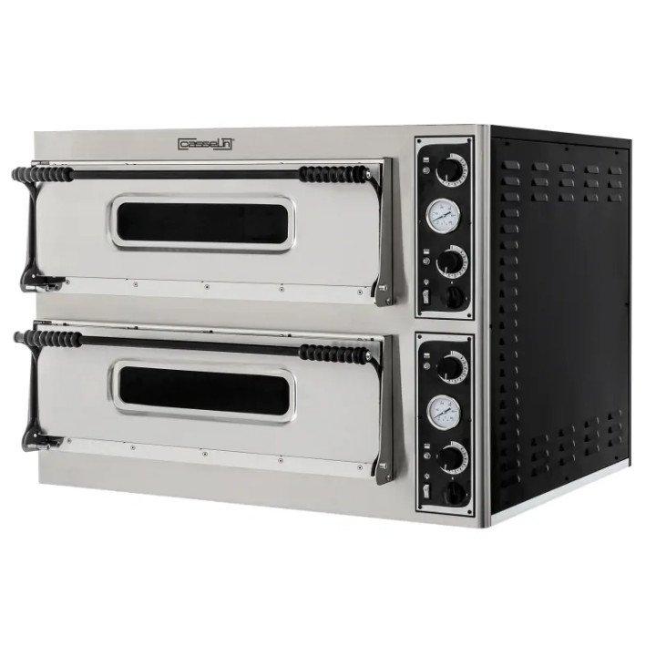 Four inox 2 chambres 6 pizzas (Ø)350 mm, 18 000 W, 400 V - TRI_0