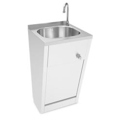 FRICOSMOS-Lavabo à genoux avec eau chaude et froide 450x450x850 mm. - inox 8434029618106_0