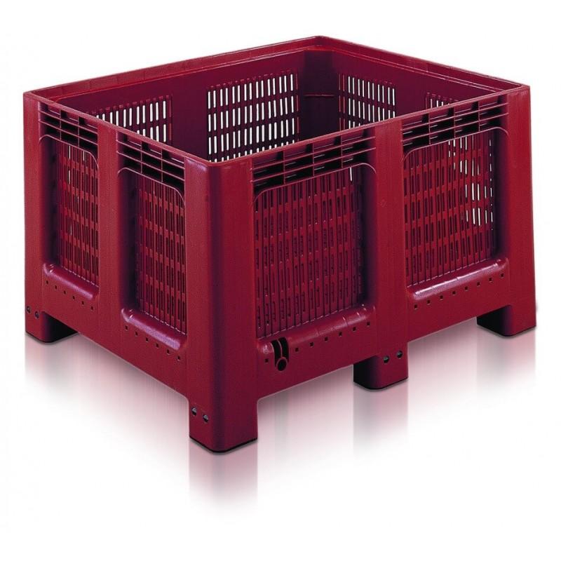 Geobox 6 pieds - gb760301ab - Caisse-palette en plastique Allibert alimentaire 543L ajourée_0