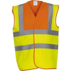 Gilet haute visibilité YOKO jaune|orange T.L Yoko - L polyester 6933883203067_0