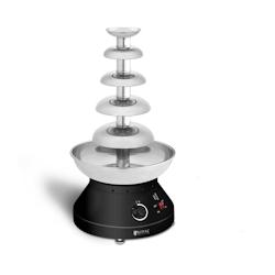 Helloshop26 - Fontaine à chocolat 5 étages 4 litres acier inoxydable 14_0004309 - 3000196061530_0