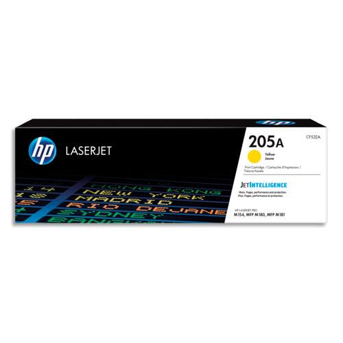 HP 205A CF532A - Toner Jaune Authentique pour HP Color LaserJet Pro M180/M181 - Rendement 900 pages_0