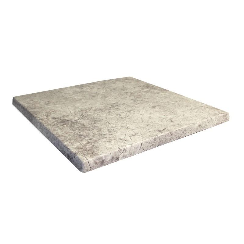 Plateau de table restaurant Werzalit 60x70 - SMOKEY WHITE_0