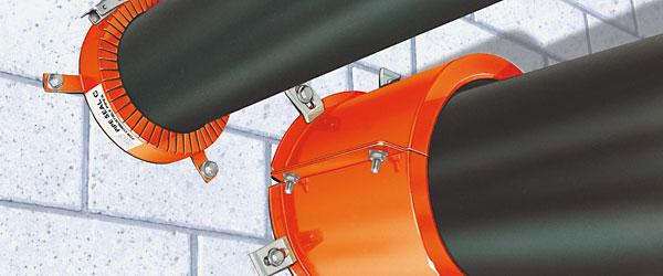 Protection incendie pour tuyaux inflammables - KBS® Pipe Seal M - demi-coques en acier avec couches intumescentes_0