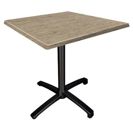 TABLE DE TERRASSE EVA BAMBOU PIED NOIR 60 X 60 CM