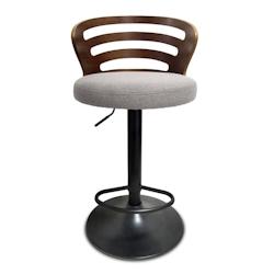 Tabouret de bar Emilio beige -  Autre Tissu Amadeus 45x44 cm - beige textile 3520071950730_0