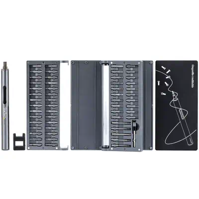 Tournevis de Précision àÉlectrique - 55 Embouts - Mini Tournevis Magnétique sans Fil - Réparation àÉle_0
