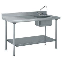 Tournus Equipement Table inox du chef adossée longueur 1000 Tournus - 424861 - plastique 424861_0