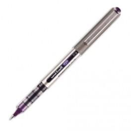 UNIBALL STYLO ROLLER POINTE MÉTAL FINE ENCRE LIQUIDE VIOLET UNI MITSUBISHI UNI BALL EYE UB 157