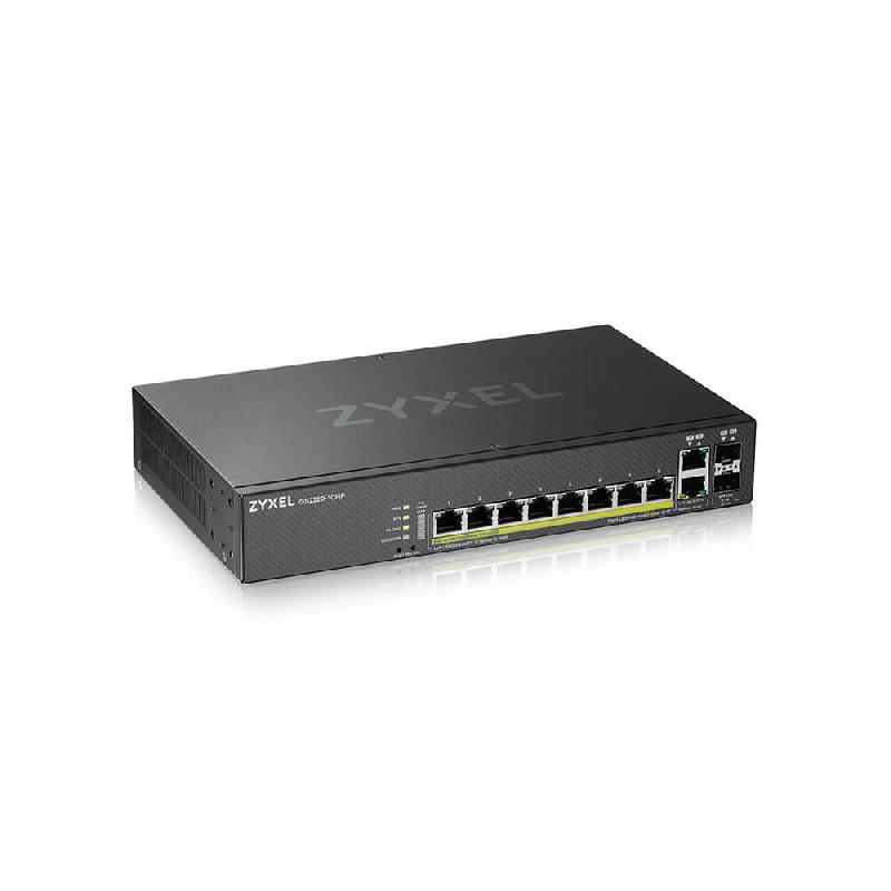 Zyxel GS2220-10HP-EU0101F commutateur réseau Géré L2 Gigabit Ethernet (10/100/1000) Connexion Ethernet, supportant l'alimentation via ce port (PoE) Noir_0