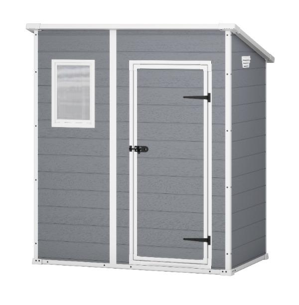 Abri de jardin en résine 1,6 m² - Compact et résistant_0