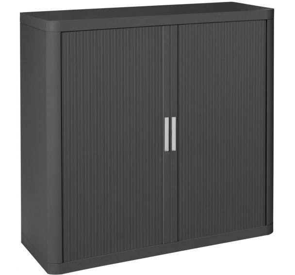 ARMOIRE EASY OFFICE HAUTEUR 104 CM CORPS ET RIDEAUX COLORIS ANTHRACITE - MANUTAN COLLECTIVITÉS