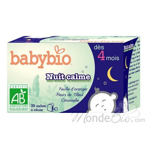 BABYBIO - INFUSIONS NUIT CALME BIO POUR BÉBÉ 20 SACHETS