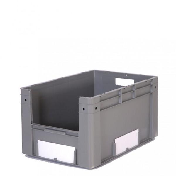 Bac Europe à ouverture frontale - 600 x 400 mm - Hauteur 320 mm - Capacité 32 à 81L - Adapté aux charges lourdes_0