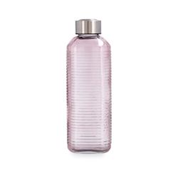 Bouteille Quid Velvet en verre rose avec ruban en acier inoxydable 1,3 L - rose verre 5427563_0