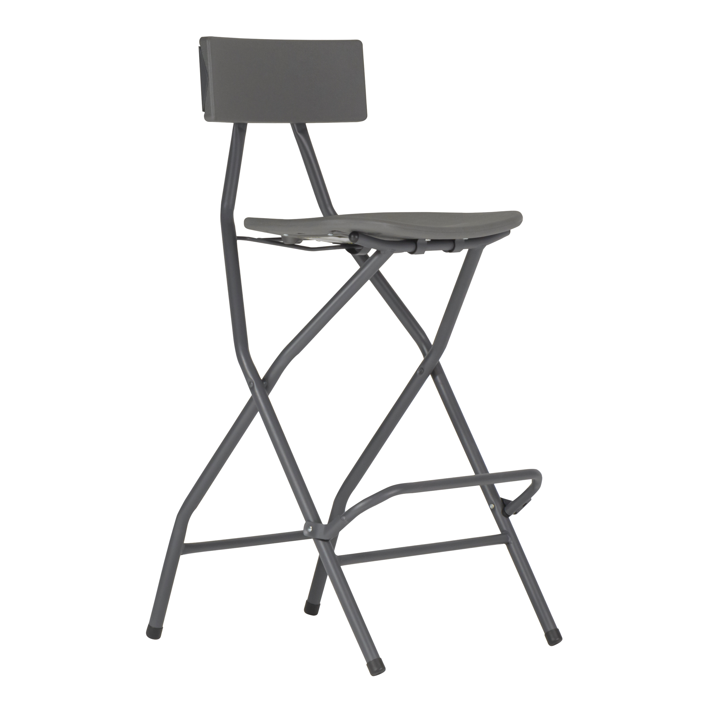 Chaise haute pliante ZANG - avec repose-pieds - pour bars et restauration rapide_0