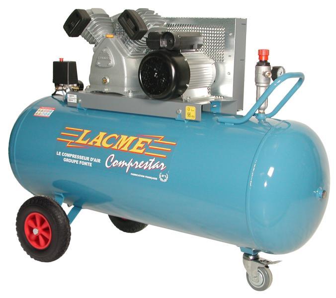 Compresseur 200 litres LACMÉ - COMPRESTAR 23V200M - 230V - 4 CV - 23 m³/h - Réf. 330450_0