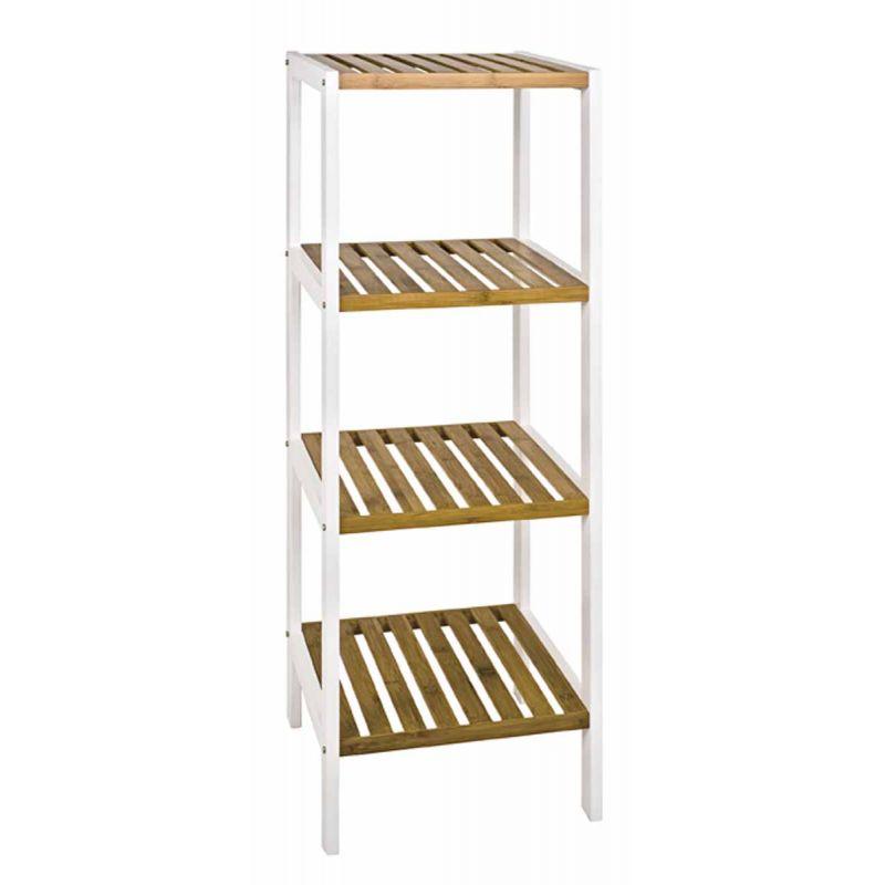 Étagère 4 niveaux en bambou Stacy 112 cm naturel - Paris Prix - Tendance & Moderne_0
