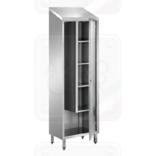 F-APSFD4/6T - Armoire d'entretien en inox ferritique - Portes battantes - 3 étagères réglables et 1 fixe_0