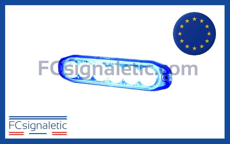 Feu  de pénétration 6 LED bleu ultra fin LEDSON 500664_0