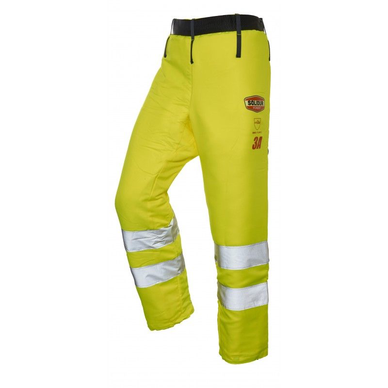 Jambière anti-coupure Glow - Solidur SAS - Classe 3 Type A - jaune - haute visibilité et protection 5 couches_0