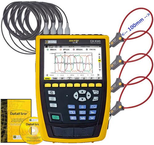 Kit analyseur de puissance et énergie CA8345 Classe A avec 4 pinces MiniFlex MA194-350 - CARCA8345-Kit_0