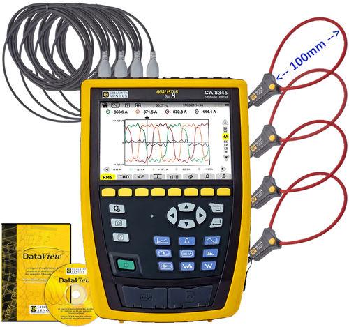 Kit analyseur de puissance et énergie ca8345 classe a avec 4 pinces miniflex ma194-35 - CARCA8345-Kit_0