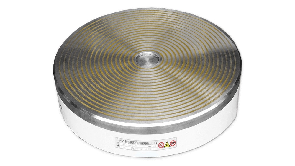 Mandrin magnétique electropermanent 244.72 - pas polaire circulaire concentrique - bridage précis et puissant_0