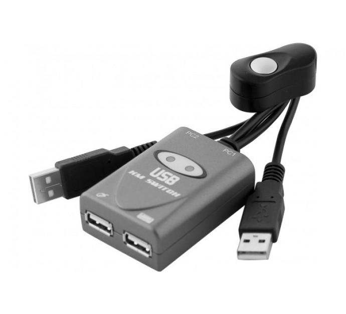 Partageur clavier/souris USB pour 2 ordinateurs - Télécommande intégrée - Auto-alimenté - Compatible Windows/Mac/Linux_0