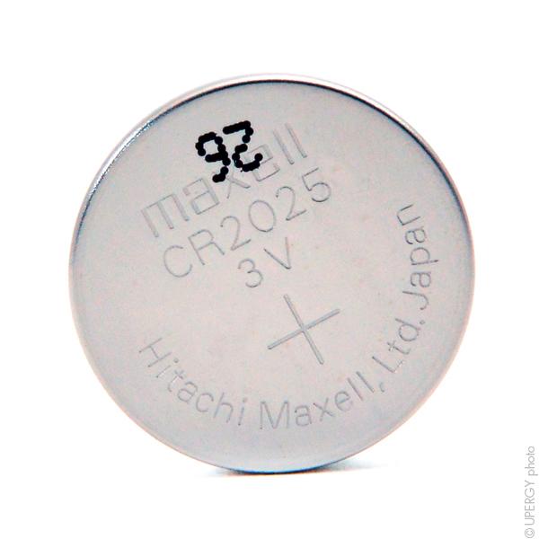 Pile bouton lithium CR2025 Maxell - 3V - 170mAh - longue durée de vie et grande densité d'énergie_0