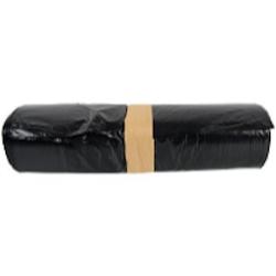Rouleau de sacs poubelle noir avec lien de fermeture (130L) - Vendu par 100 - 3221170005757_0