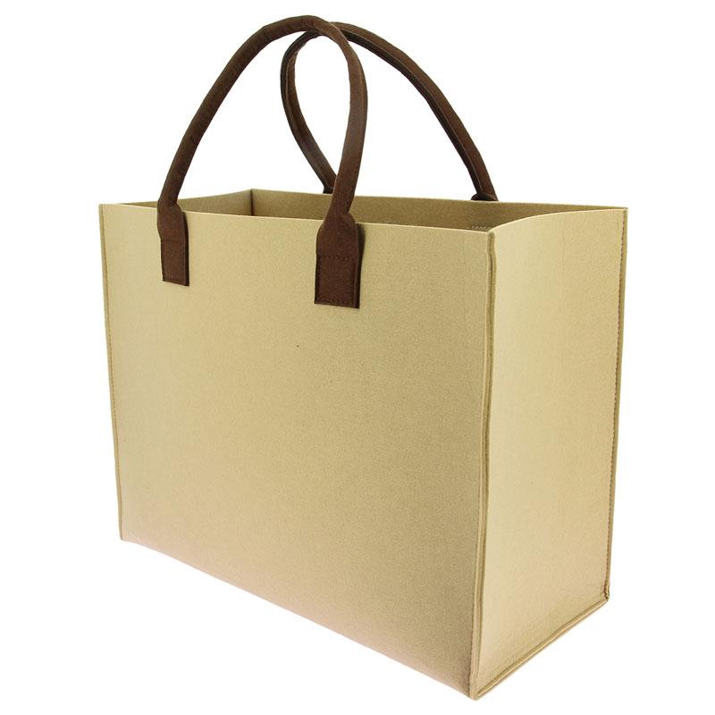 Sac feutrine beige anses simili -_0