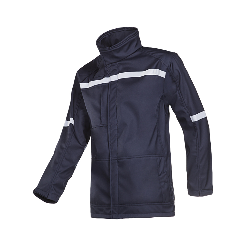 Veste Softshell CARDINIA Tissu Zone ATEX avec intérieur polaire et bandes rétro-réfléchissantes retardatrices de flamme (Marine) - PCVFSHV21-S - SIOEN_0