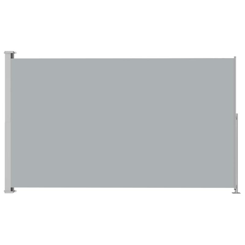 AUVENT PARAVENT STORE BRISE-VUE LATÉRAL RÉTRACTABLE DE PATIO JARDIN TERRASSE BALCON PROTECTION VISUELLE ÉCRAN 200 X 300 CM GRIS 02_0007351_0