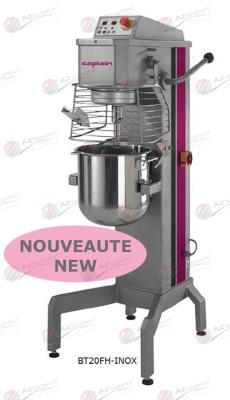 Batteur mélangeur BT20FH - 20 litres, cuve inox renforcée, variateur de vitesse et minuterie_0