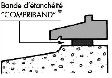 BOURRELET AME FIBRE CÉRAMIQUE TRESSAGE FIL VERRE