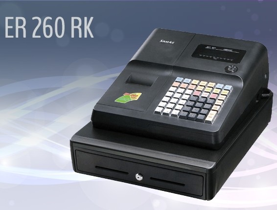 Caisse enregistreuse classique Sam4s ER260 RK - chargement rapide, ticket client détaillé, simplicité de programmation_0