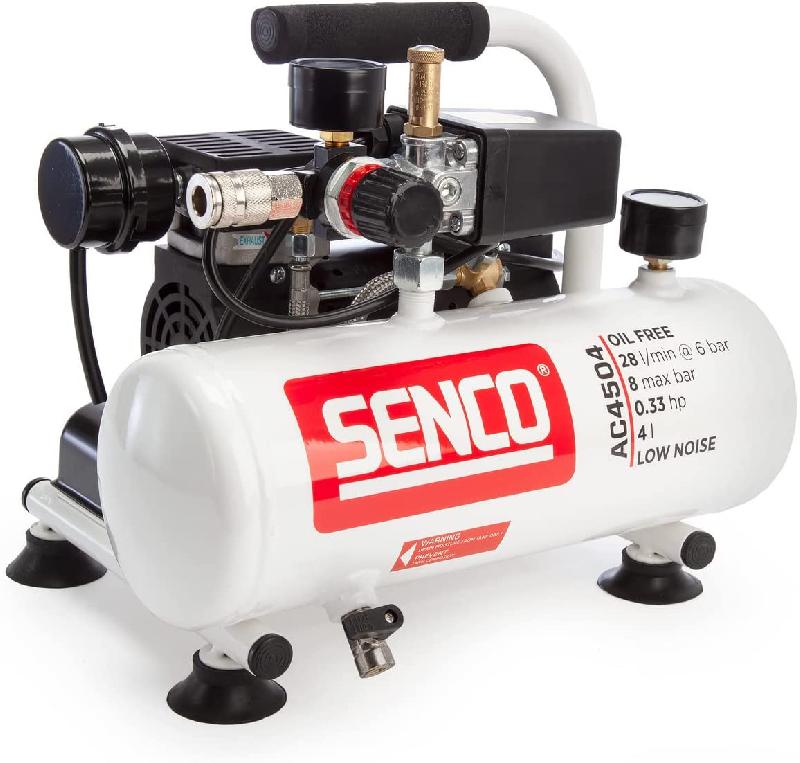 Compresseur portable 240w ac4504 4l à bruit réduit sans huile 4l - SENCO - afn0024 - 739580_0