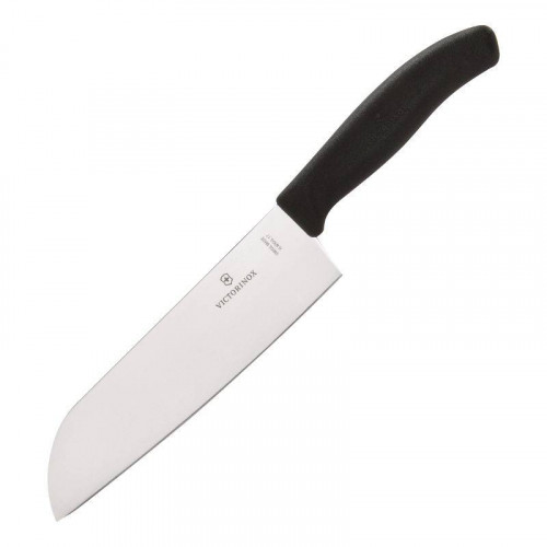 COUTEAU SANTOKU PROFESSIONNEL NOIR VICTORINOX - 17 CM