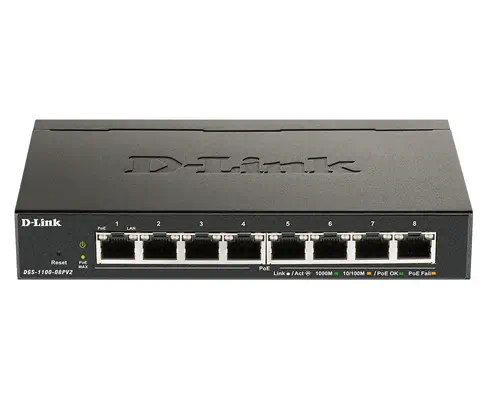 D-Link DGS-1100-08PV2 Géré L2/L3 Gigabit Ethernet (10/100/1000) Connexion Ethernet, supportant l'ali_0