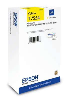 Epson C13T75544N cartouche d'encre 1 pièce(s) Original Rendement élevé (XL) Jaune_0