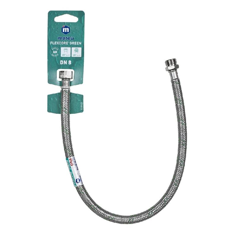 Flexible de raccordement inox DN8 50 cm - Mâle/Femelle 12 x 17 - Usage sanitaire - Garantie 10 ans_0