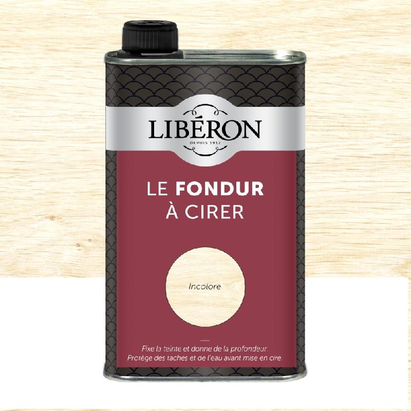 Fondur à cirer LIBERON - 0.5 l - incolore - fixe la teinte et protège des taches de l'eau_0