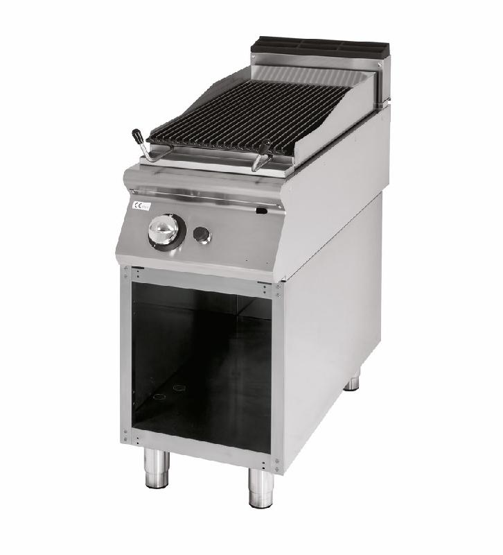Grillade gaz en pierre lavique zone de cuisson en fonte viande/poisson - VS7040GRL_0