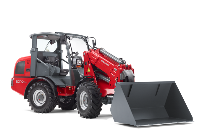 Mini-chargeuse 3.8t - Weidemann 2070 CX LP T - Télescopique avec grande hauteur de levage et portée_0