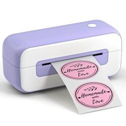 Mini Imprimante D'Étiquettes Thermique Haute Vitesse Pour Bureau Et Maison Violet 2 YONIS - 3615616971575_0