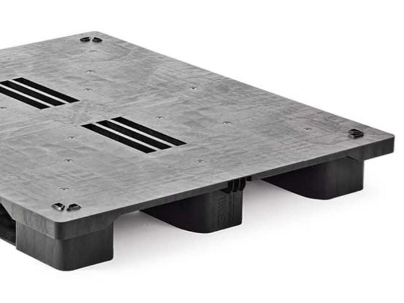 Palette plastique 1100 X 1300 avec plateau fermé et antidérapant - CUQP1311MR3R-ASCD (CP4)_0