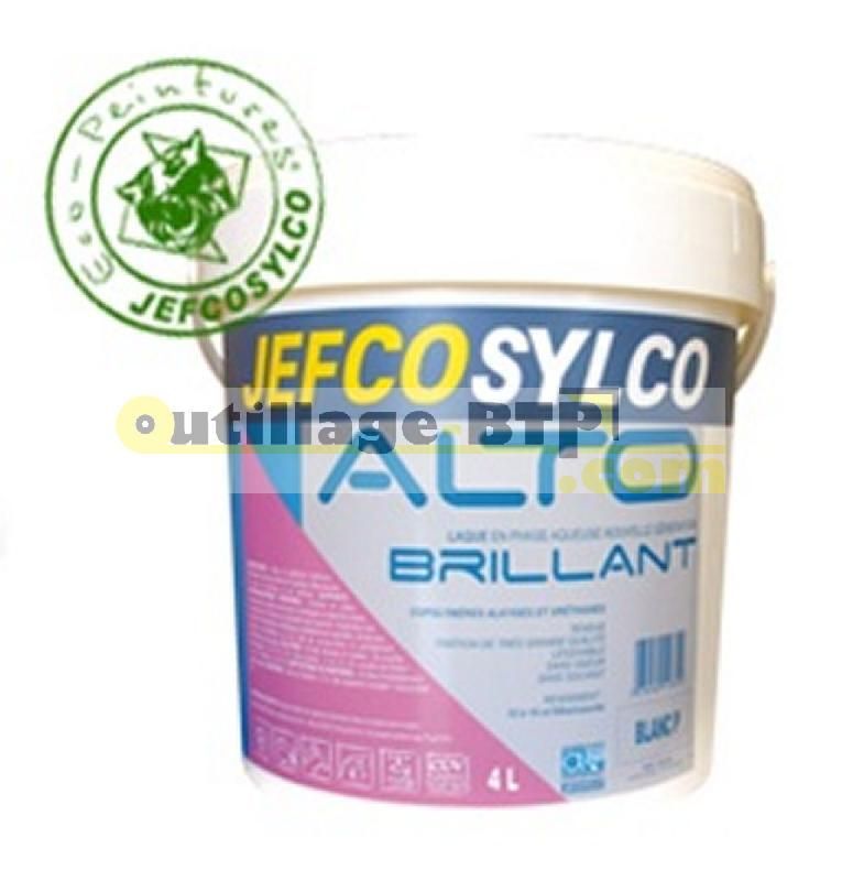 PEINTURE BRILLANTE - ALTO BRILLANT- PHASE AQUEUSE - 10 LITRES - JEFCO